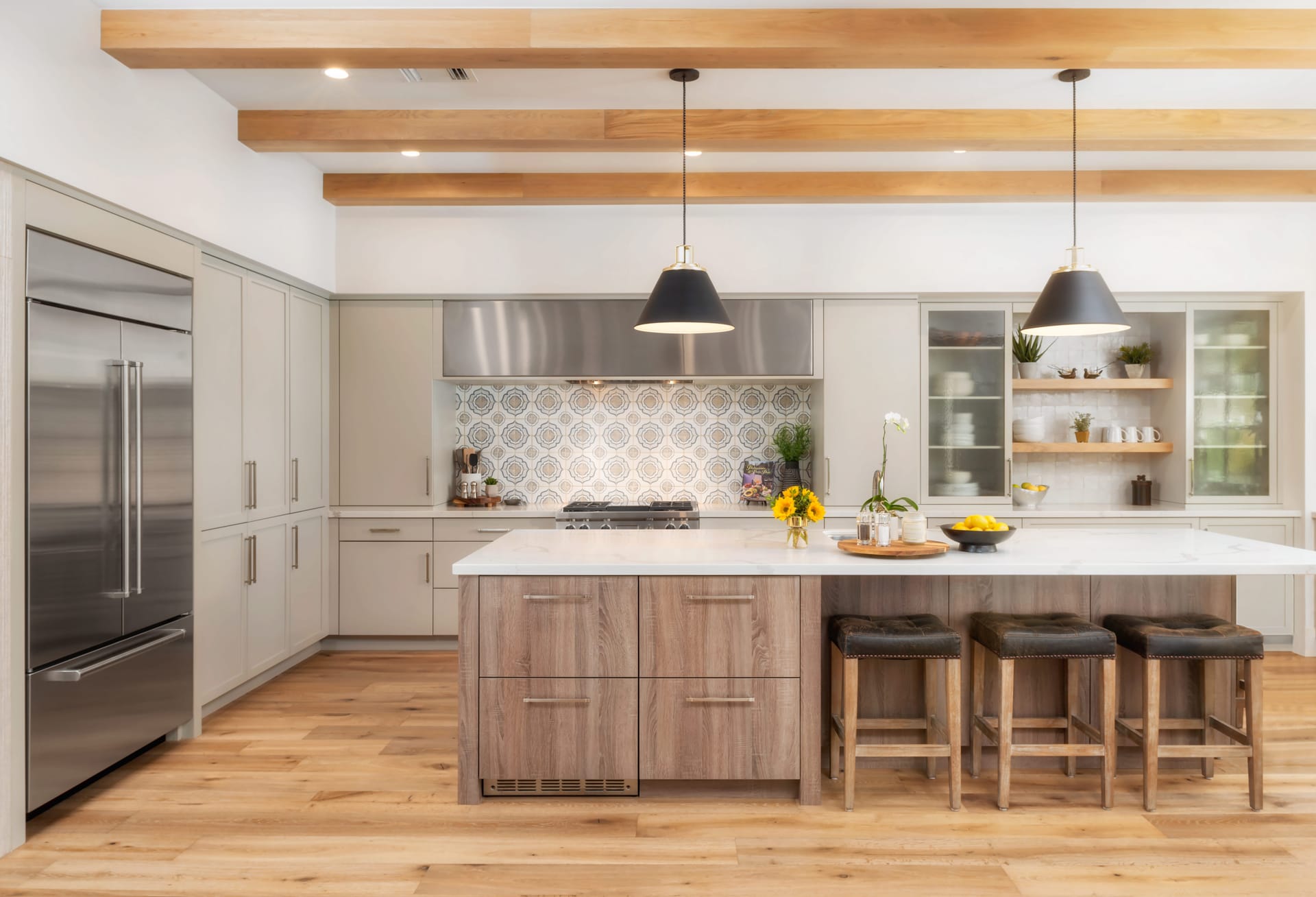 Warm Modern Transitional Kitchen Design Project | Affinity Kitchens